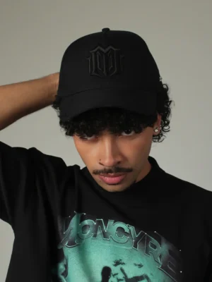 CAP MONOGRAM BLACK