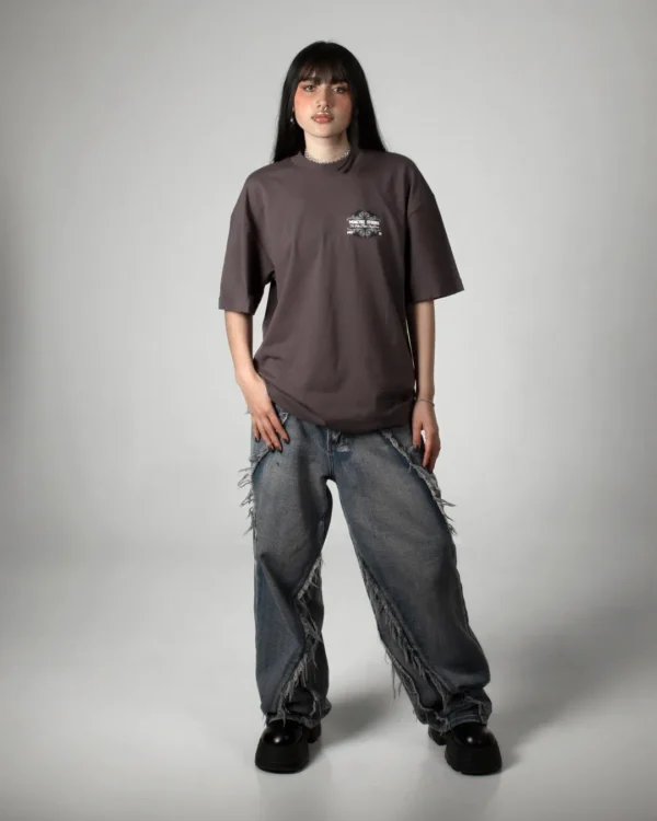 DUALITY TEE - WASHED GREY